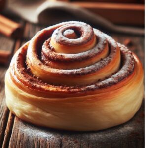 Rol de Canela Esponjoso recién Horneado